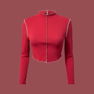Shein Patchwork Crop Top